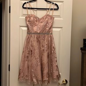 Women’s rose gold dress